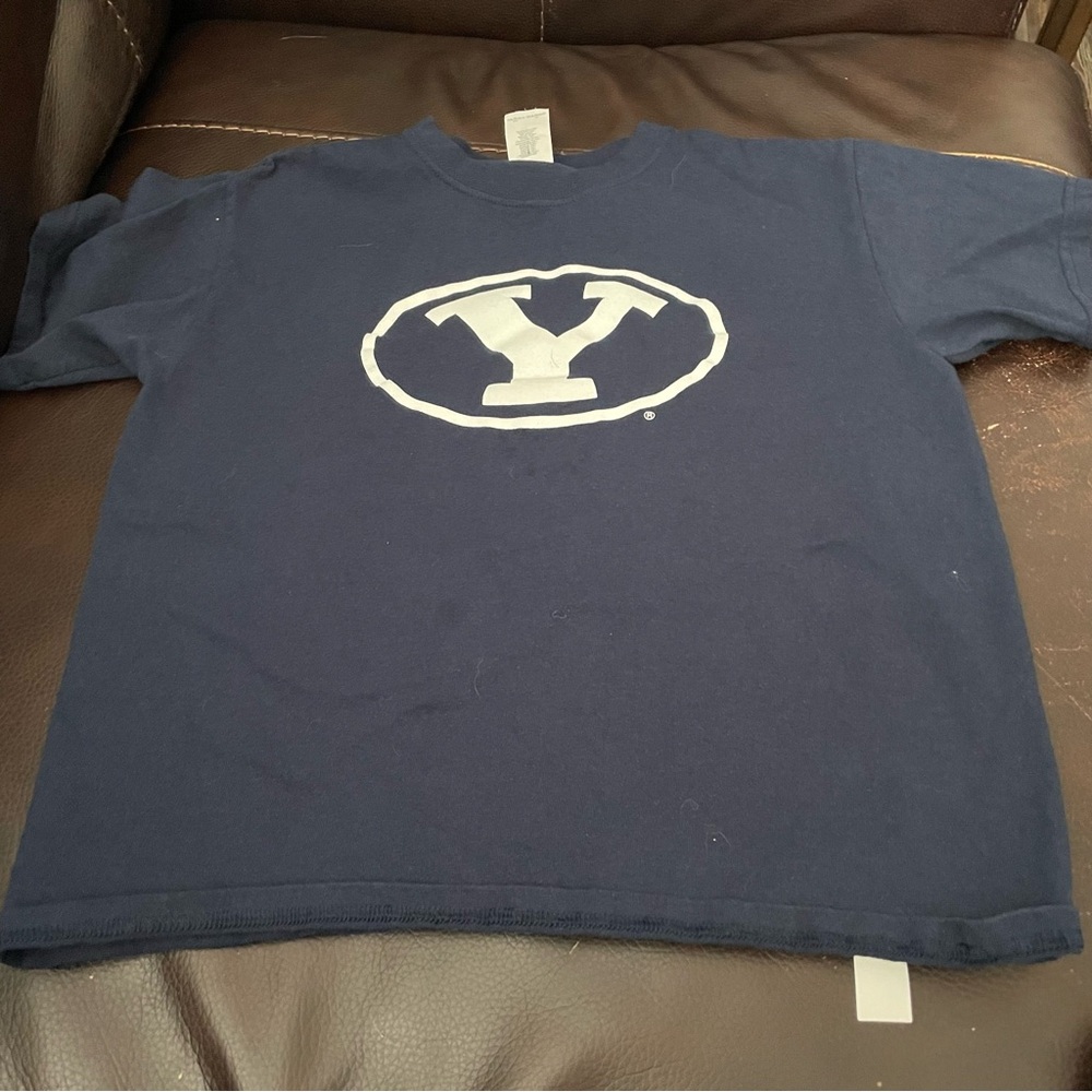 BYU Cougars Navy Blue Shirt with White Accents